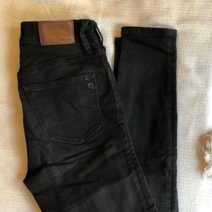 Madewell black skinny jeans